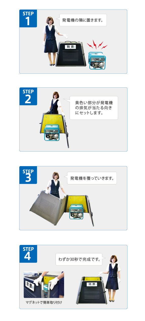 ミノリ・エンジンサイレンサー（MINORI ENGINE SILENCER）設置方法流れ